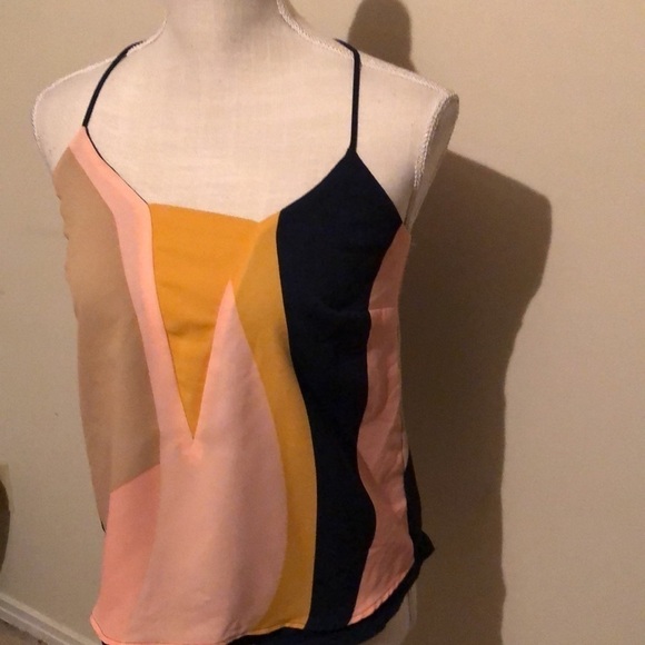 Bar 111 crop top, geometric insets, xs - Picture 3 of 11